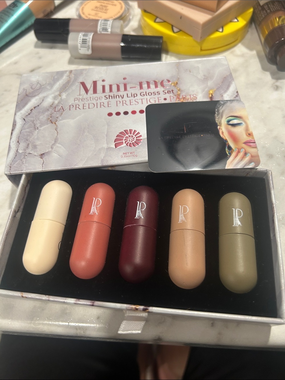 Mini-me Shiny Lip Gloss Set — Neutral to Berry Shades